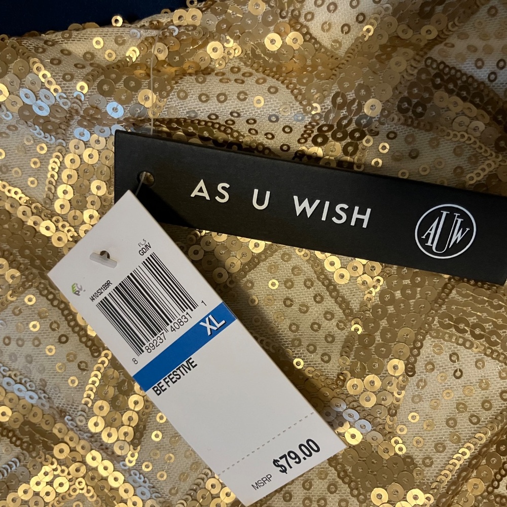As You Wish Women's Festive Sequin Dress - Picture 4 of 4